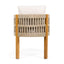 Outdoor Dining Chairs With Mix Rope Handles (Set of 2)