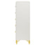 Chesney - 5 Drawer Chest With Trim - White