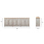 Colette - 6 Door Cabinet Sideboard - Brown