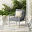 Modern Lounge Chair With Rope Accents And Cushions