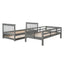 Stairway Bunk Bed & Storage And Guard Rail For Bedroom
