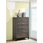 Gregory - 5 Drawer Chest - Smoke Gray
