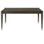 Blakely - Leaf Dining Table With Tapered Legs Accents - Ash Brown