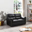 Padded Love Seat For Modern Living - Black