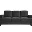 Modern Sofa, Comfortable 3 Seater Couch With Deep Seating, Loose Back Cushions, Wide Arms