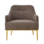Modern Elegance Accent Chair With Curved Backrest
