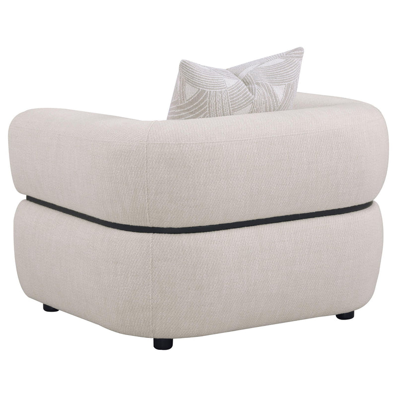Ramsay - Round Arm Accent Chair - Beige