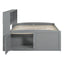 Daybed With 2 Bedside Cabinets, Upper Shelves And 4 Drawers
