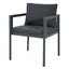 5 Piece Outdoor Patio Dining Set With Table, Chairs With Cushions - Gray / Light Teak