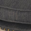 Round Pet Sofa, Wide Upholstered Pet Bed - Charcoal