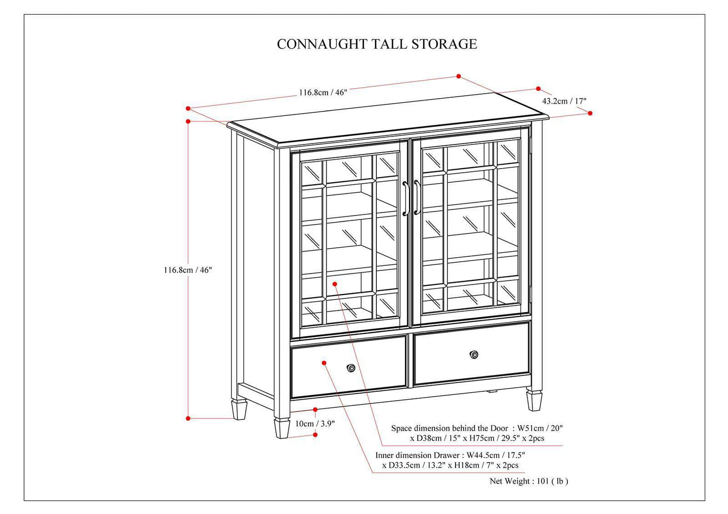 Connaught - Tall Storage Cabinet
