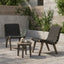 Outdoor 3 Piece Rope Weave Patio Seating Set