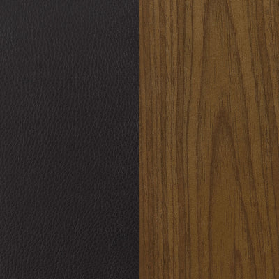 Swivel Bar Stool Elegant Design With Upholstery - Walnut