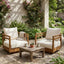 Outdoor Smooth Swivel Chair With Cushions
