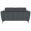 Oberle - Upholstered Sloped Track Arm Loveseat - Charcoal
