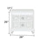 Abigale - 2 Drawer Nightstand With LED - White