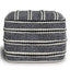 Corrie - Square Outdoor / Indoor Pouf - Navy / White