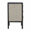 Nightstand, 3 Drawer - Black