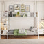 Bunk Bed With 5 Tier Shelves