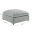 Jenny - Square Ottoman - Gray