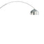 Krester - Dome Shade Arc Floor Lamp - Chrome