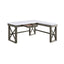 Talmar - Marble Top Weathered Writing Desk With Lift Top