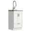 Reed - Deluxe Laundry Cabinet With Pull-Out Faucet And Stainless Steel Sink