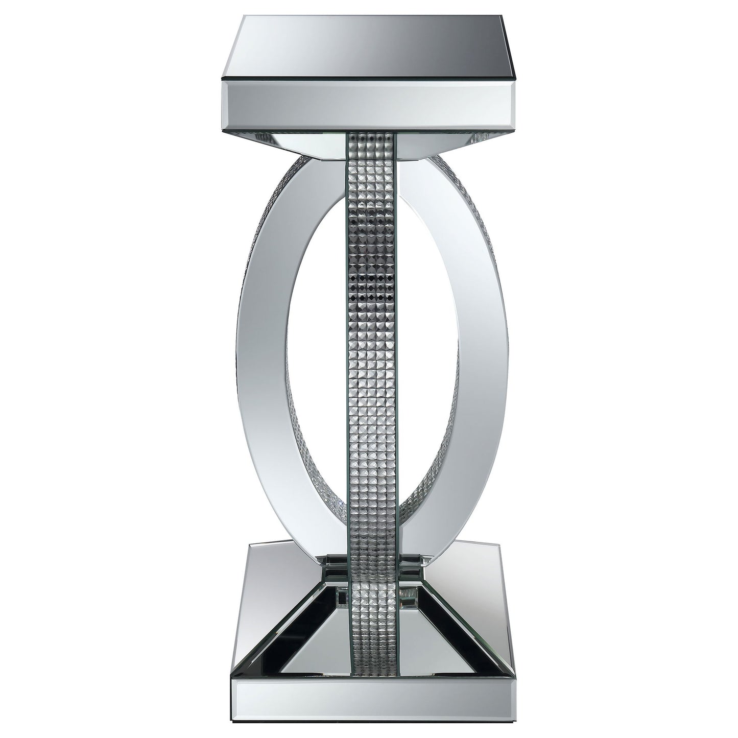 Empire - Square Side End Table - Silver