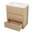 Double Sinks Bathroom Vanity Set With 2 Ceramic Basins