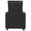 Warren - 5 Seater Home Theater With 4 Wedge Consoles Recliners And Storage Consoles - Black