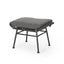 Outdoor Modern Boho Wicker Ottoman With Cushions (Set of 2)