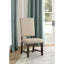 Upholstered Side Chair With Nailhead Accents (Set of 2) - Beige