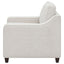 Mahaffey - Upholstered Sloped Track Arm Chair - Beige