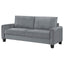 Dixon - Upholstered Sofa With Rounded Arms And Texture - Gray