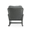 Contemporary Minimalist Wicker Rocking Chair With Soft Cushions