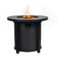 Propane Round 40000Btu Fire Pit Table - Black