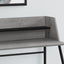 Computer Desk For Home Office, Laptop, Storage Shelves, Marble Look Contemporary & Modern
