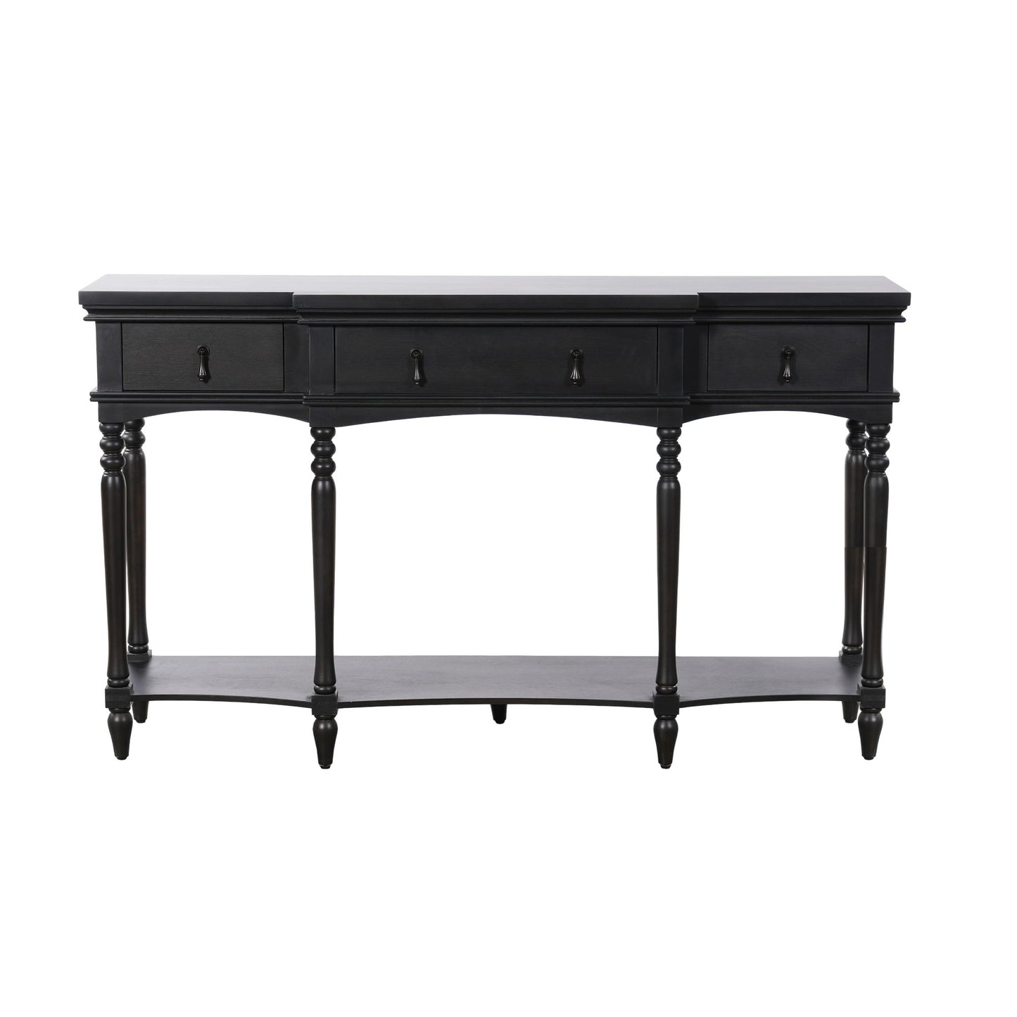 Retro Console Table With 3 Soft Close Drawers