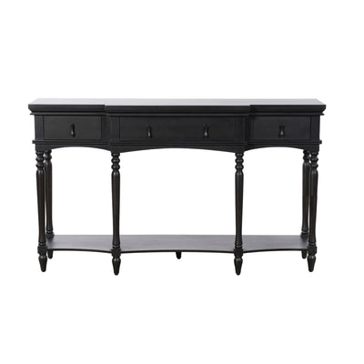 Retro Console Table With 3 Soft Close Drawers
