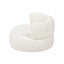 Shep - Curved Dog Sofa Bed Medium - Ivory White