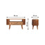 Modern Mini Rounded Entertainment Unit - Oak