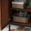 30" Vintage Bathroom Vanity With Ceramic Sink, Modern Bathroom Vanity Cabinet With 2 Soft Close Doors, Equpiied With 4 Sturdy Iron Legs - Antique Dark Brown