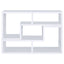 Convertable L-Shaped Bookcase With Open Shelves - White