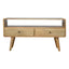 Solid Wood Curved Media Unit