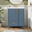 Bathroom Vanity With Sink, Deep Drawer, Door Shelf, 2 Tier Basket
