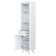 Tall Bathroom Storage Cabinet With Adjustable Shelves And 1 Drawer & Door