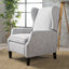 Westeros Wing Back Fabric Upholstered Recliner