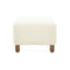 Contemporary Ottoman With Foam Cushion And Durable Upholstery