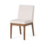 5 Piece Dining Set With Table And Upholstered Chairs - Light Beige / Walnut