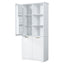 Freestanding Tall Storage Cabinet With 2 Tilt Out Hampers